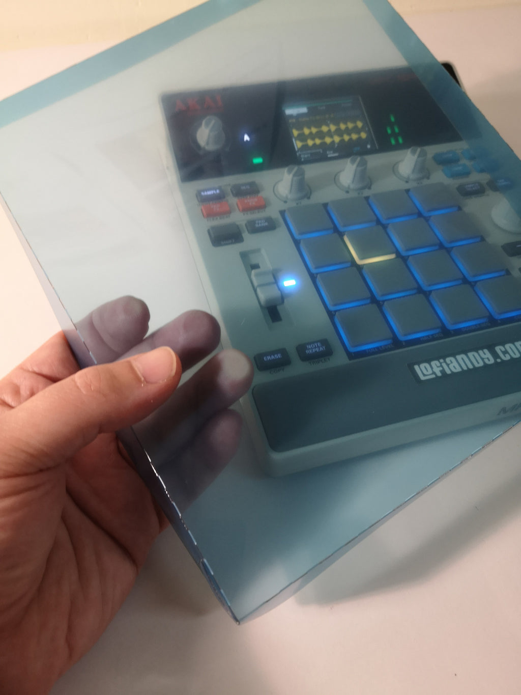 Translucent Blue Dust Cover - AKAI MPC Sample
