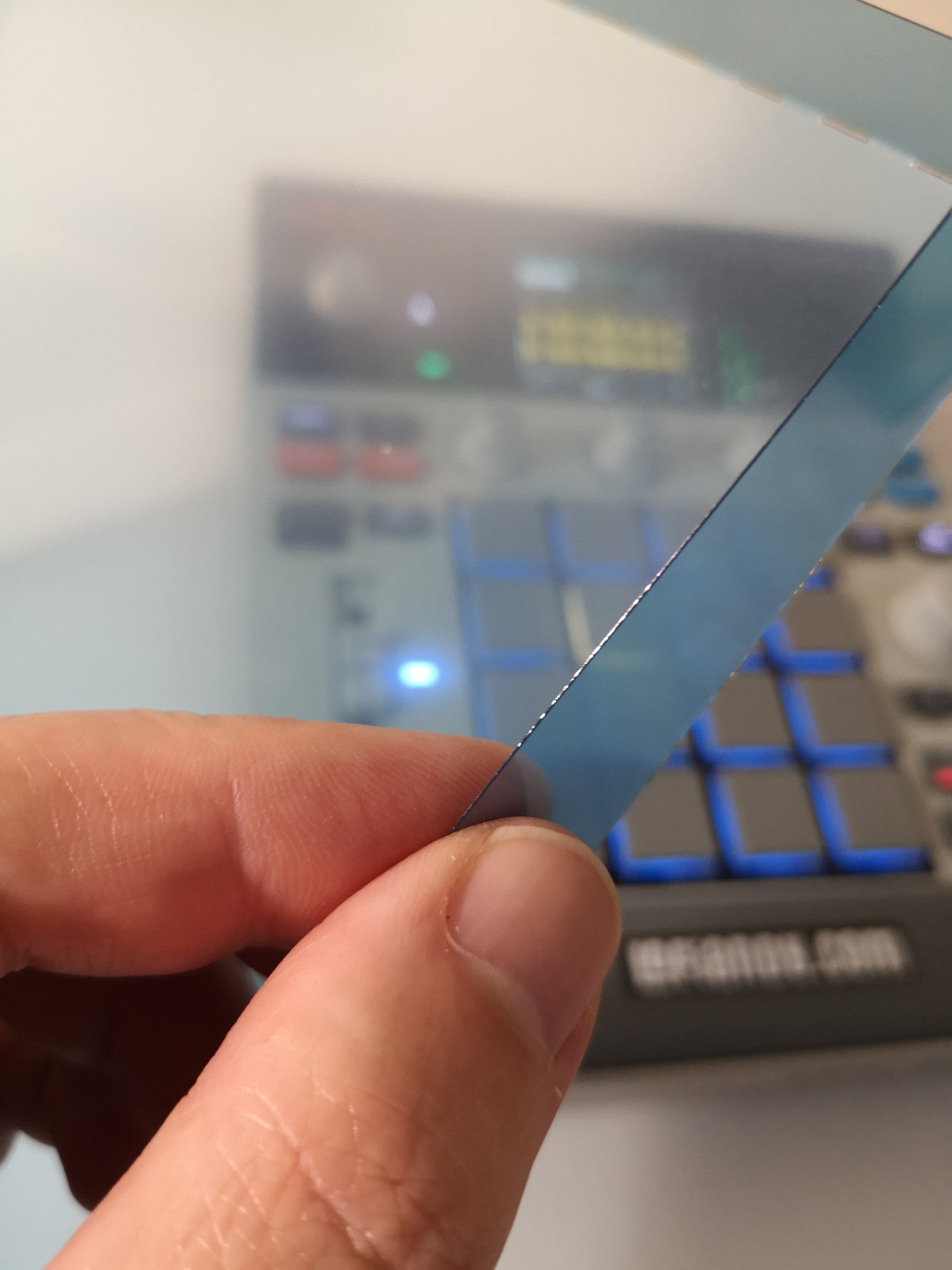 Translucent Blue Dust Cover - AKAI MPC Sample