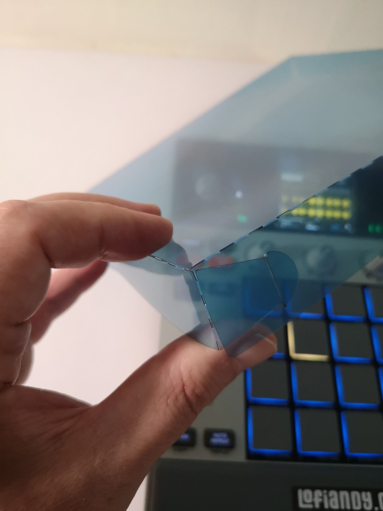 Translucent Blue Dust Cover - AKAI MPC Sample