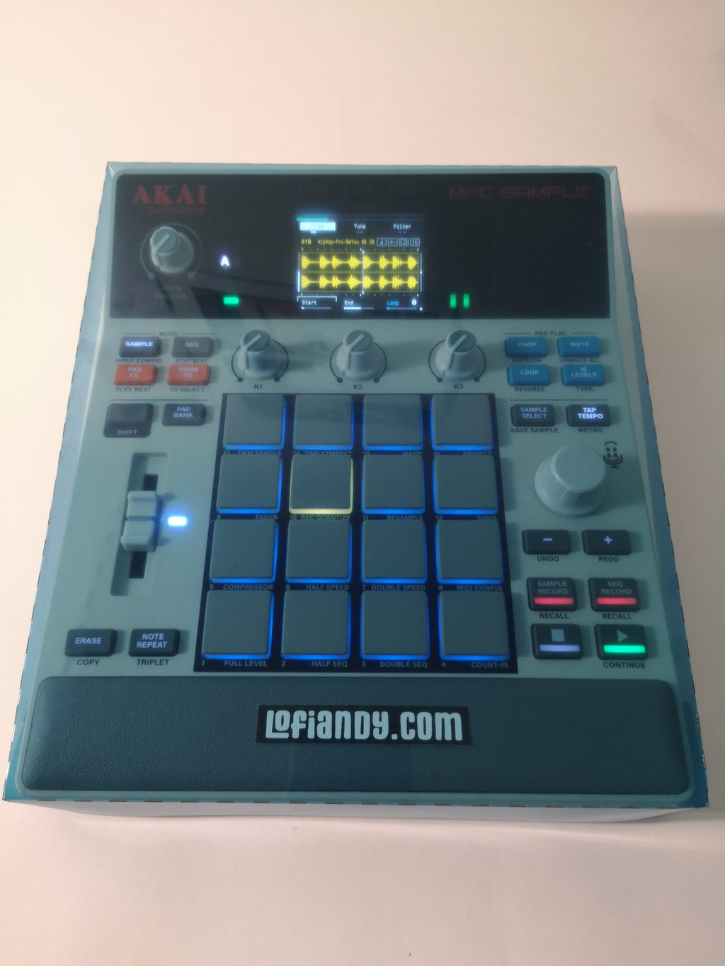Translucent Blue Dust Cover - AKAI MPC Sample