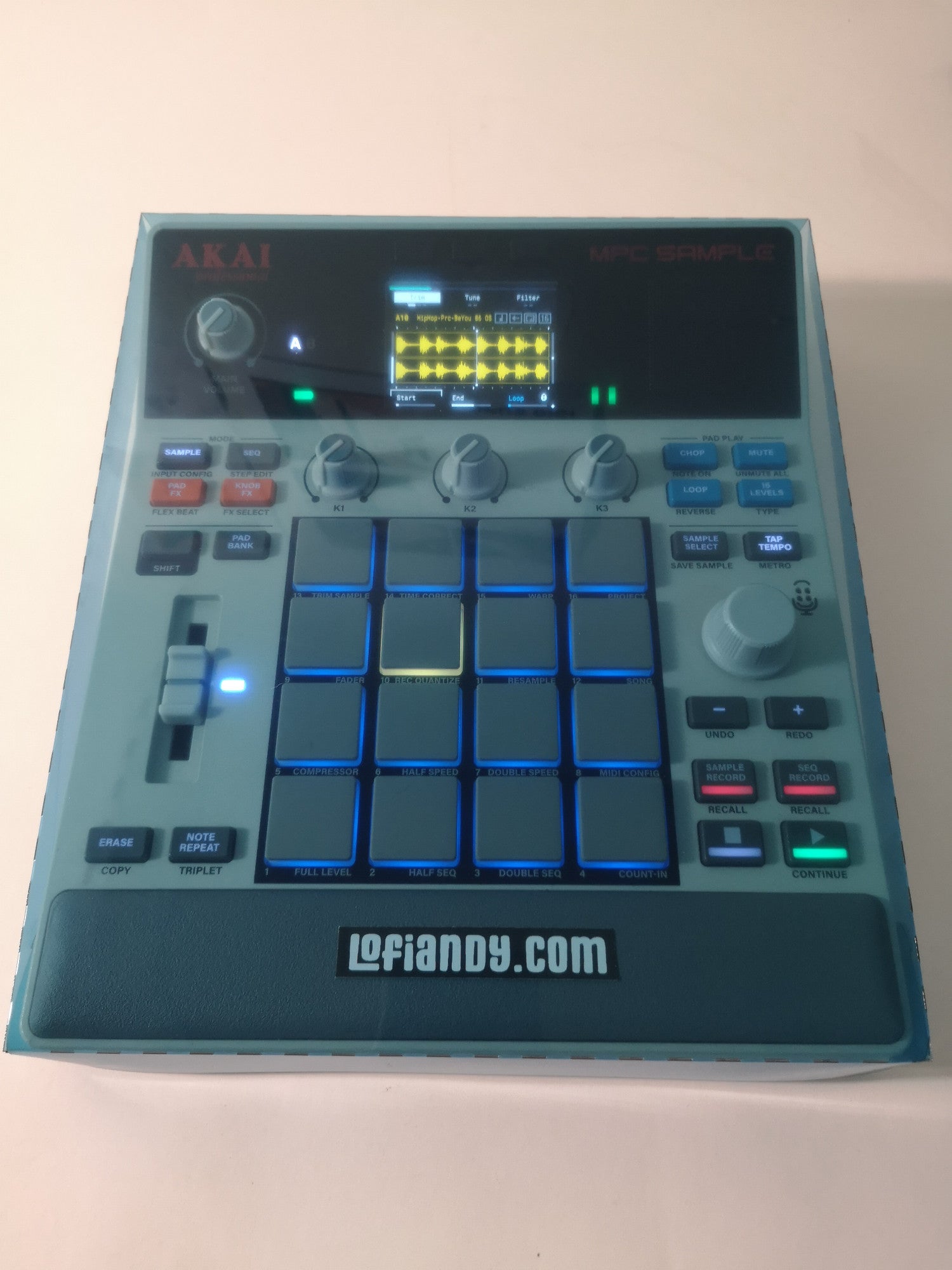 Translucent Blue Dust Cover - AKAI MPC Sample