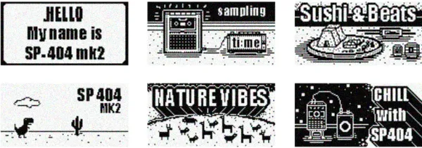 Manfria Grooves - Bonus Startup Screens for the SP-404 MK2